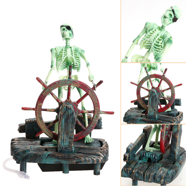 Captain Skeleton Aquarium Decorations