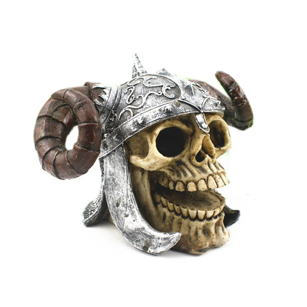 Gothic Skull Fish Tank Decor