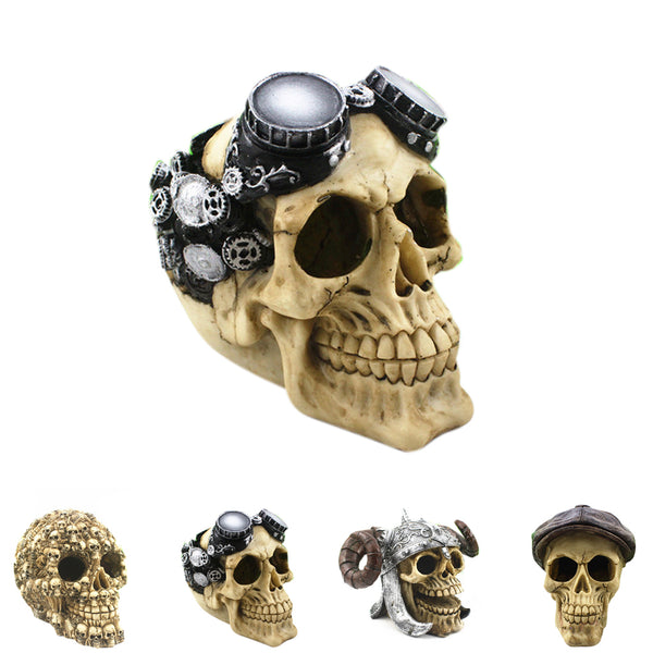 Gothic Skull Fish Tank Decor