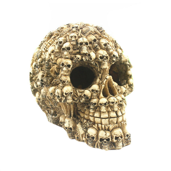 Gothic Skull Fish Tank Decor